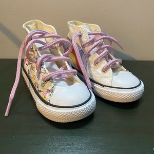 Never worn! RAINBOW UNICORN High Tops!